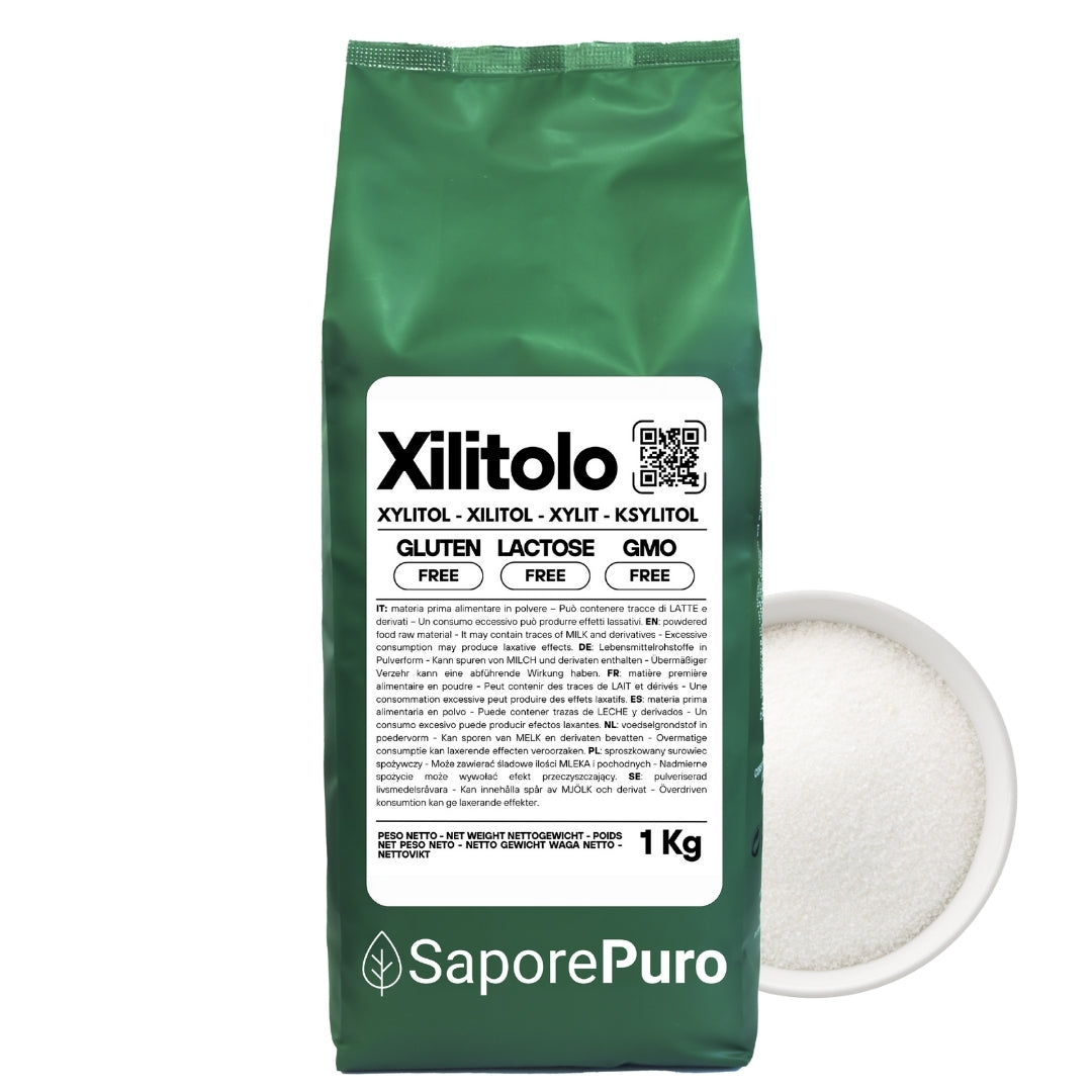 Xilitolo - Dolcificante Naturale con meno Calorie - Origine Extra E.U. - SaporePuro